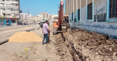  تطوير منطقة المدارس ورصف وإنارة محور سعد زغلول فى كفر الشيخ