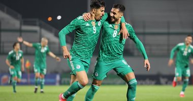 منتخب الجزائر يقهر تونس بثنائية محرز وبونجاح فى الشوط الأول.. فيديو