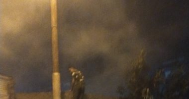 اندلاع حريق فى البوص والمخلفات بمخزن شركة مياه الشرب بالمحلة