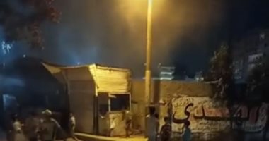السيطرة على حريق فى مخزن شركة مياه الشرب بالغربية.. فيديو لايف