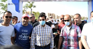 وزير الشباب يشارك بماراثون البوسكو بالمدينة الرياضية فى العاصمة الإدارية 