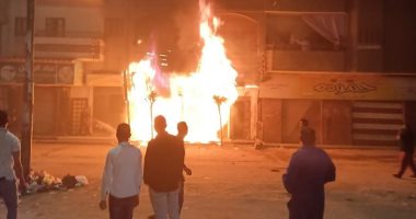 السيطرة على حريق صيدلية فى مدينة شربين بالدقهلية