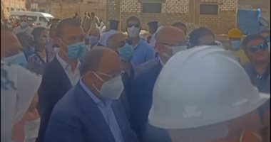 أكبر مجمع مدارس ضمن حياة كريمة ببنى سويف.. وزير التنمية يزور الموقع.. لايف