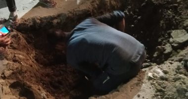 هبوط أرضى بشارع الأميرة فوزية بشبرا الخيمة ورئيس الحى: تم الإصلاح فورا