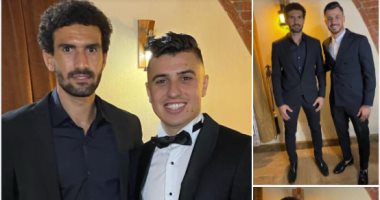 شيكابالا وعواد والونش فى حفل زفاف كريم حافظ.. صور