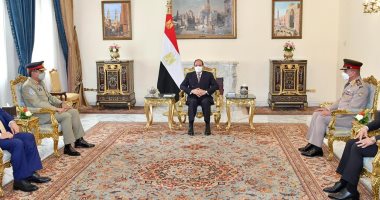 الرئيس السيسى يستقبل رئيس هيئة الأركان المشتركة للقوات المسلحة الباكستانية