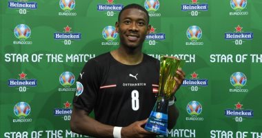 يورو 2020.. ألابا أفضل لاعب في مباراة النمسا ضد مقدونيا الشمالية