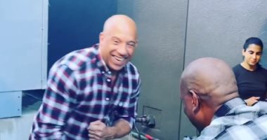 كواليس طريفة تجمع فان ديزل وتيريس جيبسون في Fast and Furious 9.. فيديو وصور