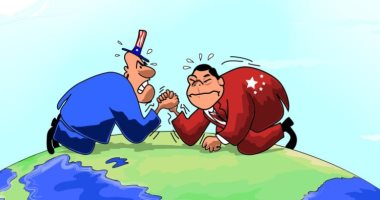 كاريكاتير اليوم.. صراع اقتصادي بين أمريكا والصين
