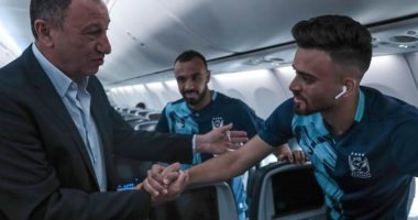 شاهد لحظات مغادرة بعثة الأهلى القاهرة لمواجهة الترجى فى تونس