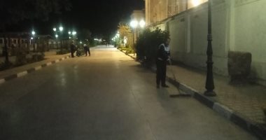 حملة لنظافة وتجميل الممشى السياحى بكورنيش النيل فى الأقصر ..صور