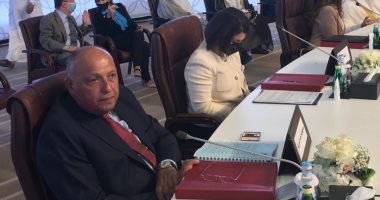شكرى يؤكد بالدوحة على موقف ⁧‫مصر‬⁩ الداعم للحلول السياسية للقضايا العربية