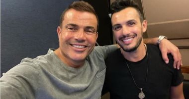 عمرو دياب يكشف عن عمل فنى جديد يجمعه بالموزع أحمد إبراهيم