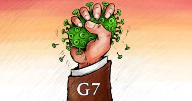 كاريكاتير اليوم.. مجموعة السبع تتفق على إنهاء جائحة كورونا بتكثيف إعطاء اللقاحات