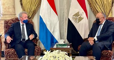 سامح شكرى يستقبل وزير خارجية لوكسمبورج بمقر الوزارة ومؤتمر صحفى بعد قليل