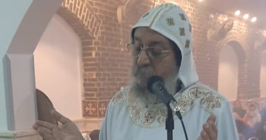 الأنبا يواقيم يترأس قداس عيد تذكار نقل أعضاء الشهيد أبو سيفين بكنيسة العذراء مريم بإسنا 