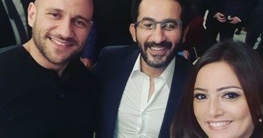 بشرى فى صورة مع أحمد حلمى ومكى: محدش قدى.. لما تتصور مع نص لذاذة الكوكب