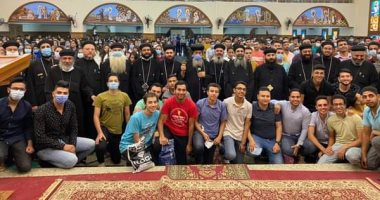 بحضور 18 كاهنا و900 طالب.. قداس بكنيسة فى المنيا لمؤازة طلاب الثانوية العامة