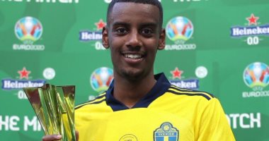 يورو 2020.. إيزاك أفضل لاعب فى مباراة السويد ضد سلوفاكيا