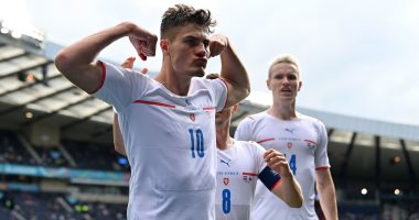 باتريك شيك يتصدر هدافى يورو 2020 فى تقدم التشيك على كرواتيا بالشوط الأول