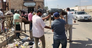 إزالة الإشغالات ورفع الإعلانات المخالفة واستكمال خط الطرد لمشروع الصرف بكفرالشيخ