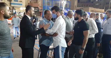 صور.. حجازي ومتولي يحضران عزاء انوس في ملاعب الإسماعيلي