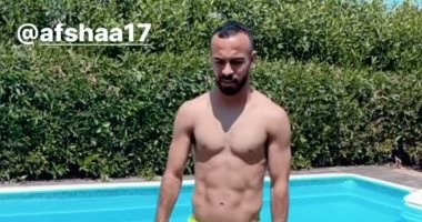 قفشة يرفض الراحة ويواصل الاستعداد للترجي فى حديقة منزله