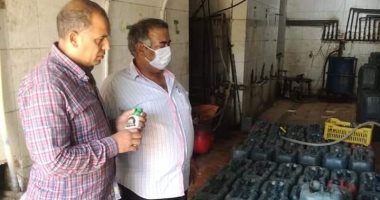 ضبط 3 مصانع غير مرخصة بالبحيرة وتحرير 44 مخالفة لمنشآت غذائية بالمنيا