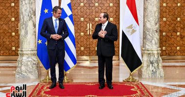 رئيس وزراء اليونان يثمن جهود الرئيس السيسى بوقف إطلاق النار ويشيد بمبادرة إعمار غزة.. صور