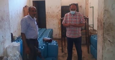 ضبط 2360 لتر منظفات مجهولة المصدر فى أجا بالدقهلية
