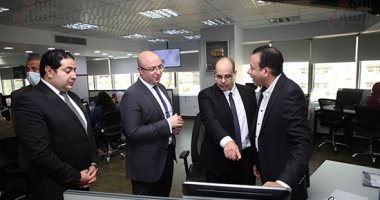 محافظ بنى سويف ونائبه يزوران مقر جريدة اليوم السابع.. صور