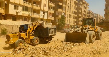 رفع 500 طن مخلفات من أراضى فضاء بهضبة الأهرام