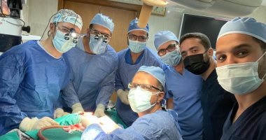 استئصال ورم نادر بالأذن والرقبة وقاع الجمجمة لمريضة بجامعة طنطا