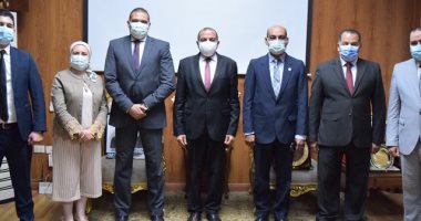 لجنة قطاع المجلس الأعلى للجامعات تتفقد المعهد العالى للتراث بجامعة بنى سويف