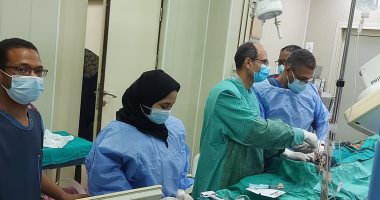 30 جراحة بوحدة قسطرة القلب بمستشفى أسوان الجامعى خلال شهر ..صور