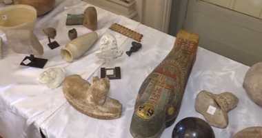 استرداد 114 قطعة أثرية منهوبة ومهربة إلى فرنسا أبرزها تمثال أمنحوتب ورأس حورس