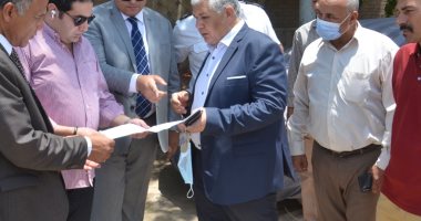 محافظ بنى سويف يناقش نتائج اللجنة المكلفة بتنظيم الحركة المرورية بمدينة ناصر