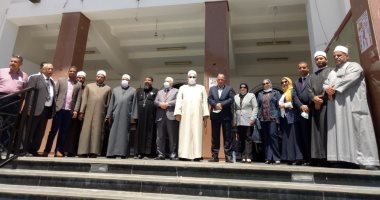 وفد "دينية النواب" يزور كاتدرائية الأنبا شنودة بالبحر الأحمر: شركاء الوطن