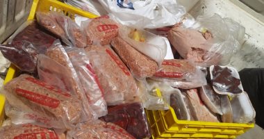 ضبط لحوم بلدية وأسماك منتهية الصلاحية فى حملة ببنى سويف.. صور