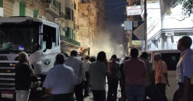 انتشال الضحية الرابعة فى انهيار عقار العطارين فى الإسكندرية