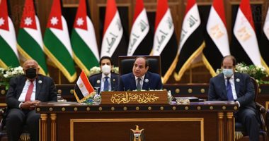 بدء أعمال القمة الثلاثية بالعراق بين الرئيس السيسى والكاظمى وعاهل الأردن