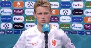 يورو 2020.. دي يونج: لم يكن يوم هولندا ودي ليخت لا يستحق اللوم