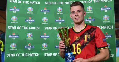 يورو 2020.. ثورجان هازارد أفضل لاعب في فوز منتخب بلجيكا على البرتغال