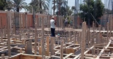 حياة كريمة ببنى سويف.. إنشاء مجمع خدمات بقرية هلية.. صور