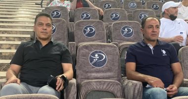 حسام البدرى وأيوب يحضران مباراة إنبى والمقاولون بالدورى