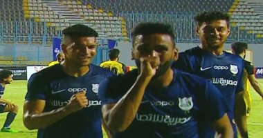 على فوزي يتقدم بالهدف الأول لإنبى في شباك المقاولون.. فيديو