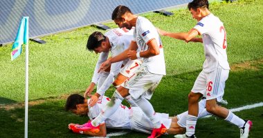 يورو 2020.. منتخب إسبانيا يعادل أفضل سجلاته التهديفية بعد تخطى سويسرا