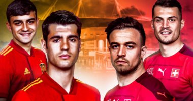 موعد مباراة سويسرا ضد إسبانيا في ربع نهائي يورو 2020