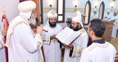 صور.. البابا تواضروس الثانى يصلى فى ختام فعاليات ملتقى مدربى 1000 معلم كنسى