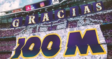 احتفال نادى ريال مدريد بوصول متابعيه على انستجرام لــ 100 مليون متابع